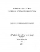 ANTEPROYECTO DE GRADO. (SISTEMA DE INFORMACION GEOGRAFICO)