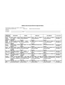 Rúbrica para evaluar proyecto arquitectónico - Tareas - ideaarqs Rúbrica para evaluar proyecto arquitectónico - Tareas - ideaarqs