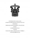 Ensayo de libro: Globalizacion y pobreza