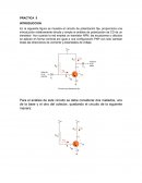 Reporte de práctica. En la siguiente figura se muestra el circuito de polarización fija, proporciona una introducción relativamente directa y simple al análisis de polarización de CD de un transistor