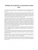 Analisis de la pelicula “La sonrisa de mosa lisa”