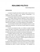 La presente monografía está referida al realismo político, tomado como una escuela al interior del estudio de las relaciones internacionales, y en contraposición a la escuela utópica o idealista.
