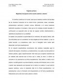 Capítulo primero Replanteo de espacio entre mundo exterior e interior