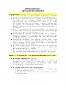 CIENCIAS SOCIALES II ACTIVIDADES DE APRENDIZAJE