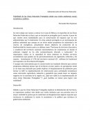 Administración de Recursos Naturales Viabilidad de las Áreas Naturales Protegidas desde una visión ambiental, social, económica y política.