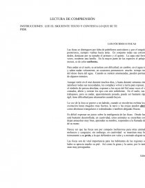 Lecturas de comprensión con ejercicios. Página 1