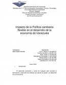 Impacto de la política cambiaría en la economía venezolana.