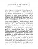 EL IMPERATIVO CATEGÓRICO Y LOS DERECHOS HUMANOS.
