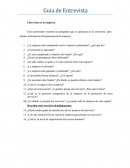 Entrevista en la empresa. Guia de Entrevista