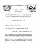 ENSAYO “UN PRINCIPIANTE EN WALL STREET”