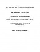 Actividad Tipos y el proceso de mercadotecnia
