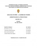 Informe Coca Cola vrs. Pepsi Cola.