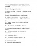 PROGRAMA DE DERECHO INTERNACIONAL PUBLICO.