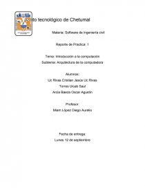 Reporte de software composición de una computadora.. Página 1
