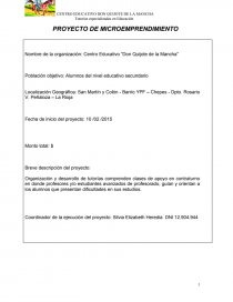 TUTORIAS ESPECIALIZADAS EN EDUCACIÓN – APOYO ESCOLAR”. Página 1
