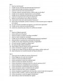 Actividad finanzas. Preguntas