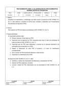 PROCEDIMIENTO PARA LA ELABORACIÓN DE PROCEDIMIENTOS NORMALIZADOS DE OPERACIÓN