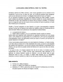 LA DELGADA LÍNEA ENTRE EL CINE Y EL TEATRO.