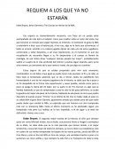 Requiem a los que ya no estarán