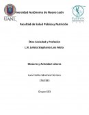 Glosario y Actividad valores