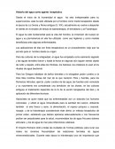 Historia del agua como agente terapéutico.