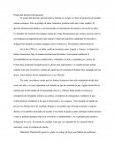 Origen del derecho Internacional.