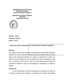 Extracción reactiva: Separación de una mezcla de compuestos orgánicos