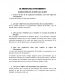 EL ORIGEN DEL CONOCIMIENTO EJERCICIOS DE AUTOEVALUACIÓN