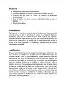 Empresa: objetivos, antecedentes y justificación