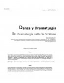 Danza y Dramaturgia
