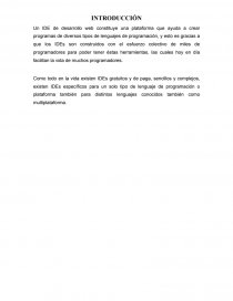 IDE de Desarrollo Web.. Página 1
