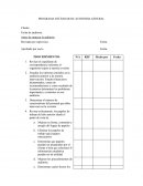 PROGRAMA ESTÁNDAR DE AUDITORIA GENERAL.