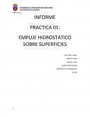 EMPUJE HIDROSTÁTICO SOBRE SUPERFICIES