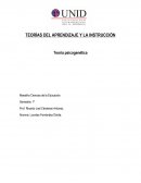 TEMA- TEORÍAS DEL APRENDIZAJE Y LA INSTRUCCIÓN.
