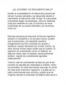 ¿El egoísmo es realmente malo?