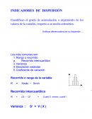 INDICADORES DE DISPERSIÓN