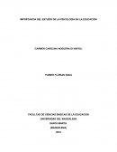 IMPORTANCIA DEL ESTUDIO DE LA PSICOLOGÍA EN LA EDUCACIÓN