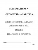 MATEMÁTICAS V GEOMETRÍA ANALÍTICA