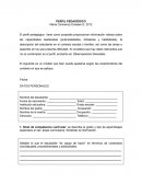 PERFIL PEDAGÓGICO.