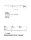 Procedimiento seguro de poda de arboles.