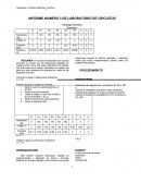INFORME NUMERO 3 DE LABORATORIO DE CIRCUITOS.