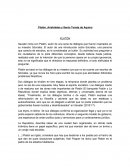 Platón, Aristoteles y Santo Tomás de Aquino.