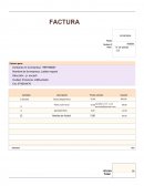 Plantilla de factura.