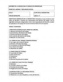 I. PRINCIPIOS GENERALES DEL DERECHO LABORAL... Página 1