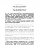 Asignatura: Análisis de la lectura.