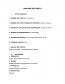 Ejemplo de análisis de puesto.