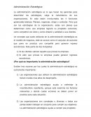 La Administración Estrategica. ENSAYO