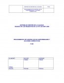 Procedimiento acciones preventivas y correctivas.