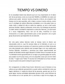 TIEMPO VS DINERO.