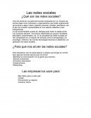 Las redes sociales ¿Qué son las redes sociales?